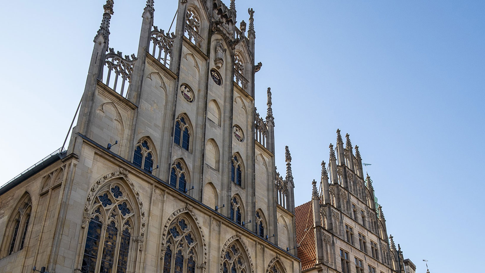 Der Giebel des Rathauses in Münster